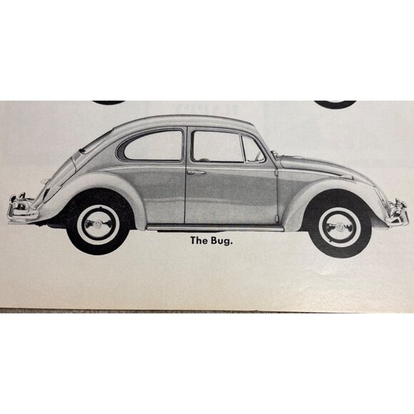 1960s Volkswagen Advertisement Double Page Fastback Squareback & Bug Models - Picture 3 of 12